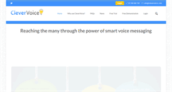 Desktop Screenshot of clevervoice.com