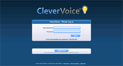 Desktop Screenshot of my.clevervoice.com