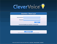 Tablet Screenshot of my.clevervoice.com